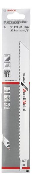 Bosch Panter Testere Bıçağı S 1122 Hf Flexıble For Woodandmeta Panter Testere Bıçağıl 5Lı 2608656021