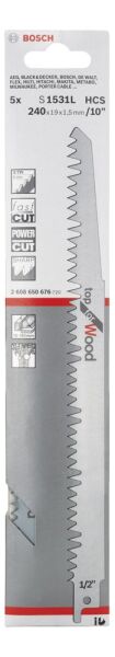 Bosch Panter Testere Bıçağı S 1531 L Top For Wood 5Lı 2608650676