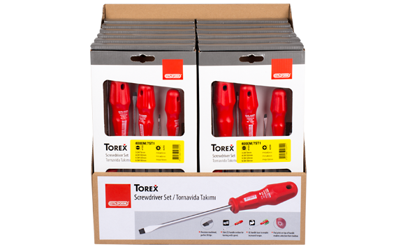 Ceta Form TOREX Tornavida Takımı Teşhir Seti 12 x 4000M/7ST1 - S4000M/7ST1
