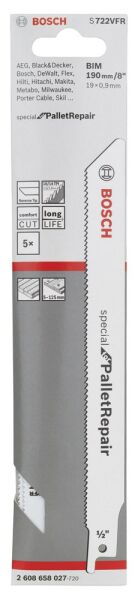 Bosch - Special for Serisi Palet Tamiri için Panter Testere Bıçağı S 722 VFR 5'li