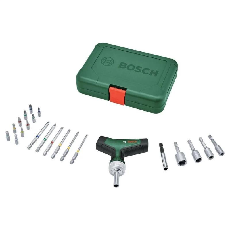 Bosch T Tipi Cırcırlı Tornavida Seti 22 Parça - 1600A02Z9T
