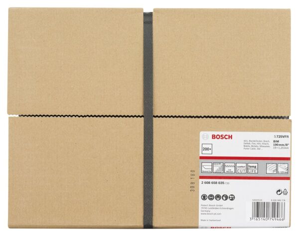 Bosch - Special for Serisi Palet Tamiri için Panter Testere Bıçağı S 725 VFR 200'lü