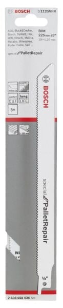 Bosch - Special for Serisi Palet Tamiri için Panter Testere Bıçağı S 1125 VFR 5'li