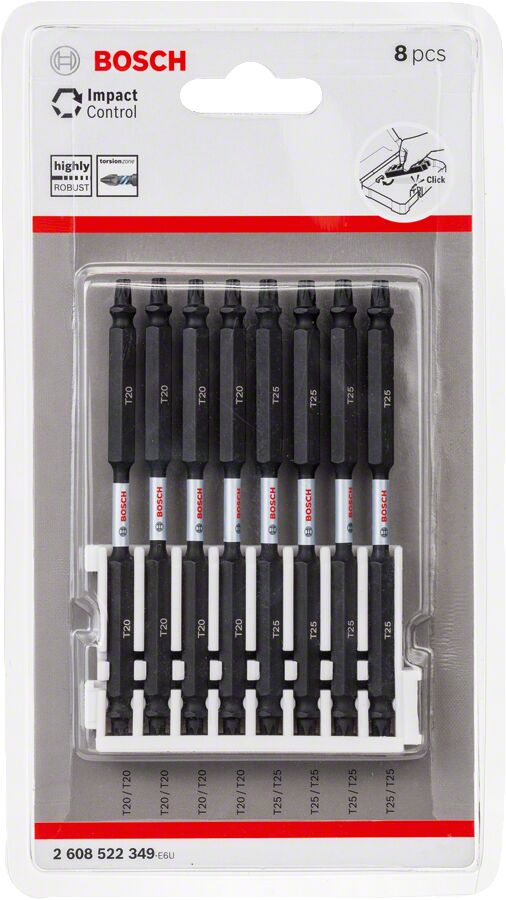 Bosch Impact Ctrl Çıfttaraf 8Lıt20/T25,110Mm 2608522349