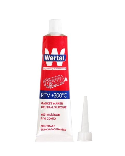 Wertal Nötr Silikon Sıvı Conta Siyah - 80 ml