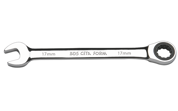 Ceta Form C-GEAR Cırcırlı Kombine Anahtar (Düz) 19 mm - B05-19