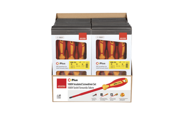 Ceta Form C-Plus 1000V Tornavida Takım Teşhir Seti 12 x G99-701 - SG99-701