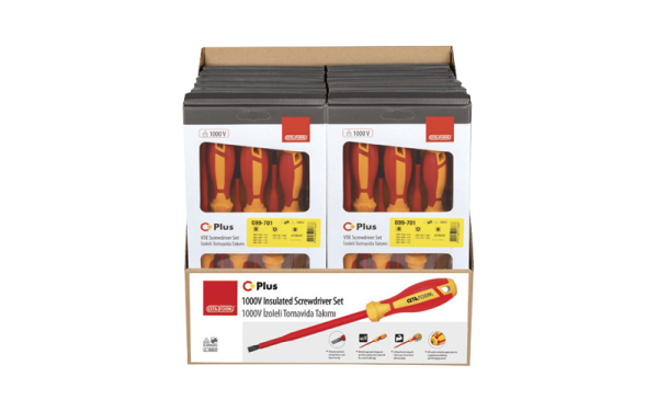 Ceta Form C-Plus 1000V Tornavida Takım Teşhir Seti 12 x G99-701 - SG99-701