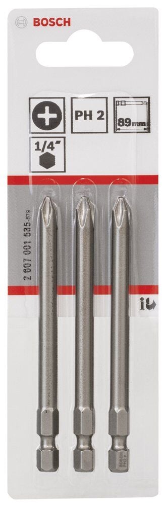 Bosch Extrahard Vıdalama Ucu Ph2*89 Mm 3 Lu 2607001535