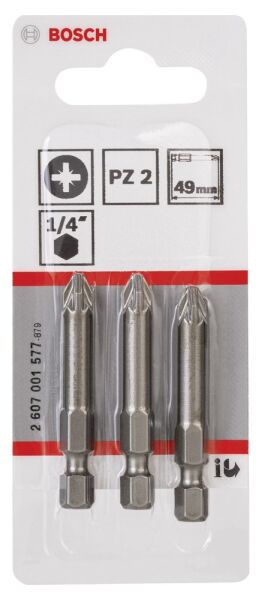 Bosch Extrahard Vıdalama Ucu Pz2*49 Mm 3 Lu 2607001577