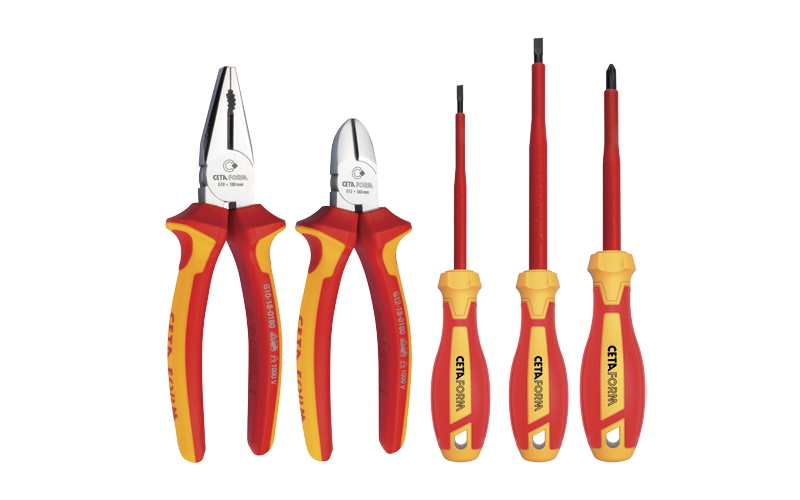 Ceta Form 5 Parça 1000V Pense-Tornavida Seti (VDE) - Düz/Pozidriv Tornavidalı - G99-18-05PZ