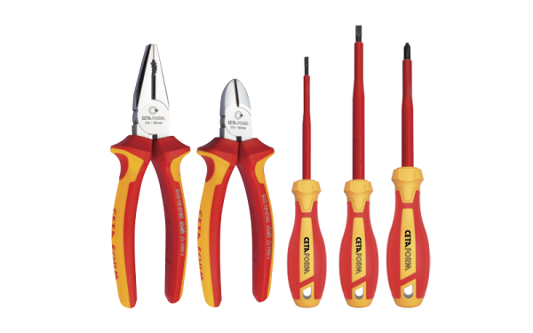 Ceta Form 5 Parça 1000V Pense-Tornavida Seti (VDE) - Düz/Pozidriv Tornavidalı - G99-18-05PZ