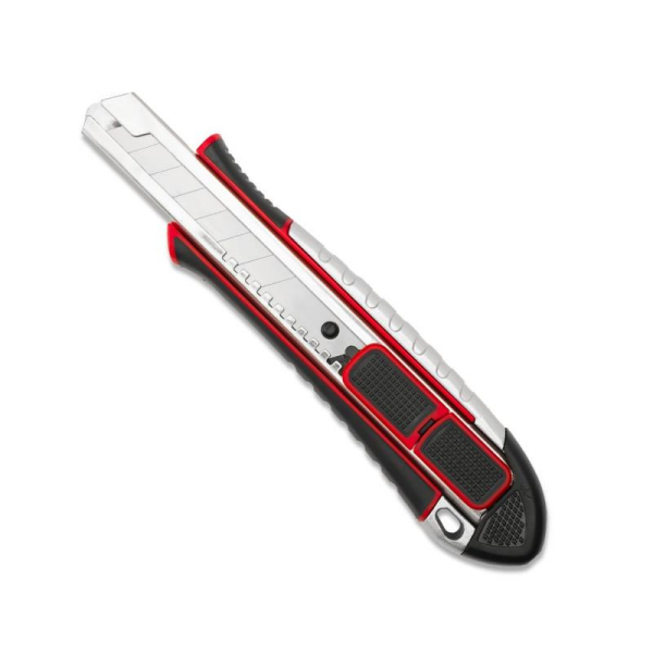 İzeltaş Pro Metal Gövde Emniyetli Otomatik Kilitli Maket Bıçağı 18 mm - 14000005050