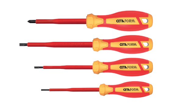 Ceta Form 4 Parça C-Plus 1000V Tornavida Takımı (VDE) - Düz/Yıldız - G99-401