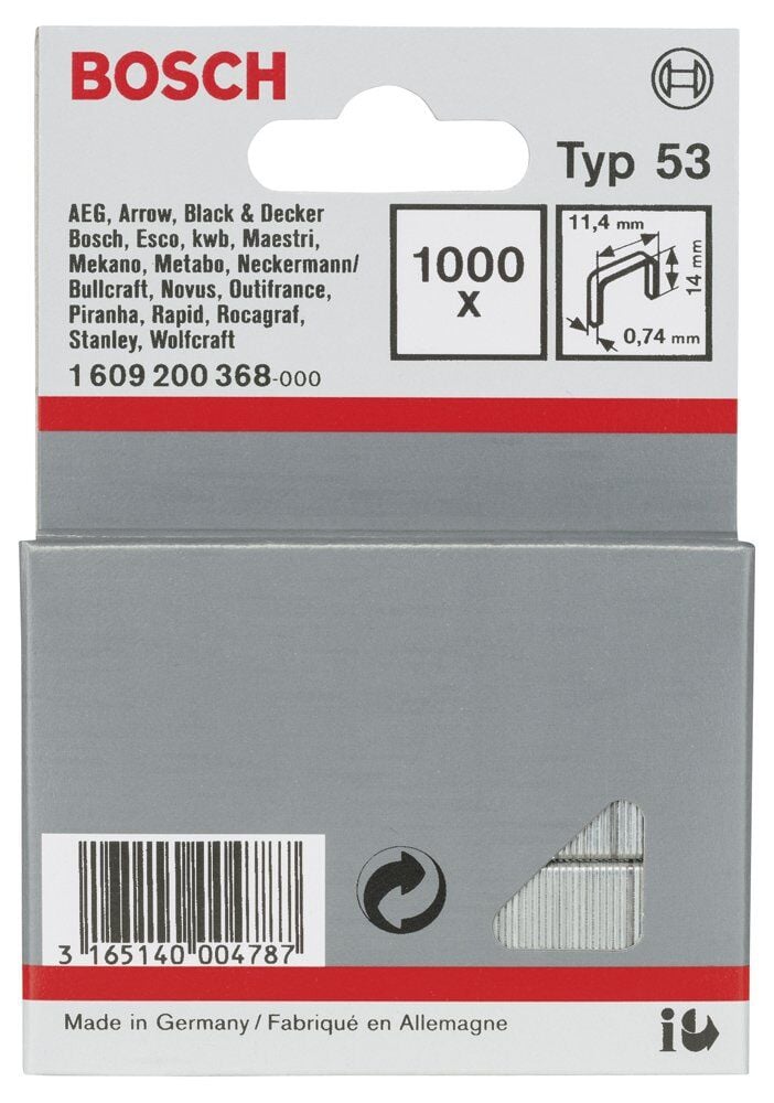Bosch Zımba Telı Tıp 53 11,4*0,74*14 Mm 1609200368