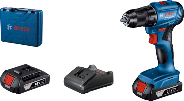 Bosch Professional GSR 185 LI Akülü Delme Vidalama Makinesi (2 x 2.0 Ah) - 06019K3000