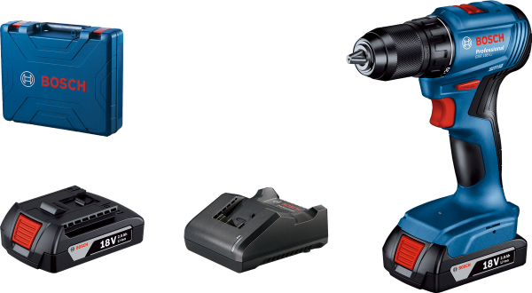 Bosch Professional GSR 185 LI Akülü Delme Vidalama Makinesi (2 x 2.0 Ah) - 06019K3000