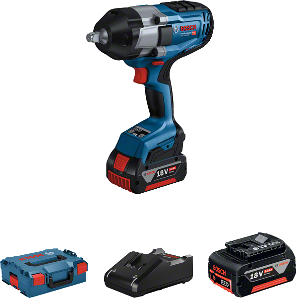 Bosch Professional GDS 18V-1000 Akülü Somun Sıkma Makinesi (2 x 5.0 Ah Akü) - 06019J8304