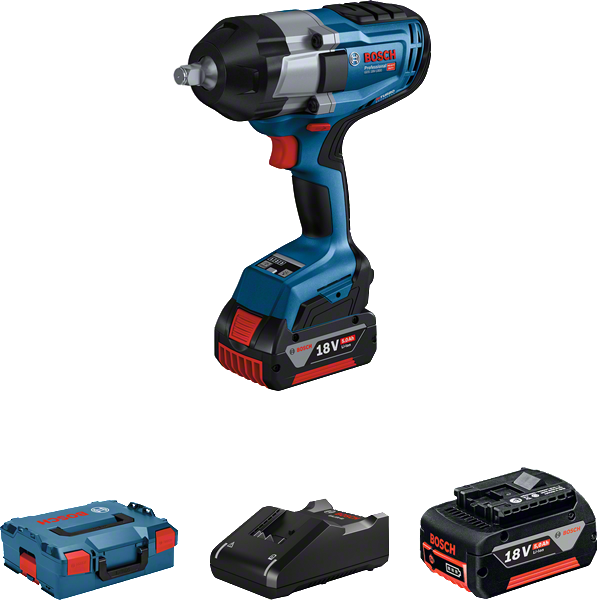 Bosch Professional GDS 18V-1000 Akülü Somun Sıkma Makinesi (2 x 5.0 Ah Akü) - 06019J8304