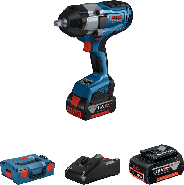 Bosch Professional GDS 18V-1000 Akülü Somun Sıkma Makinesi (2 x 5.0 Ah Akü) - 06019J8304
