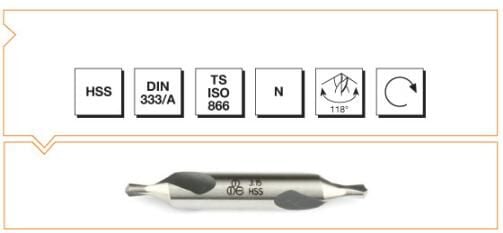 Makina Takım HSS DIN 333/A R Punta Matkabı 4 mm - B00010010400