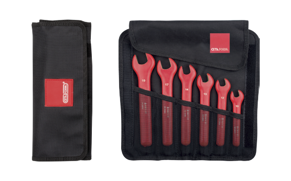Ceta Form 6 Parça 1000V Çatal Ağız Anahtar Takımı (Bez Çantalı) - GB09-R06