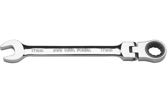Ceta Form C-GEAR Cırcırlı Kombine Anahtar (Mafsallı) 17 mm  - B06-17