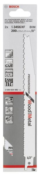 Bosch - Progressor Serisi Ahşap Ve Metal için Panter Testere Bıçağı S 3456 XF - 2'li