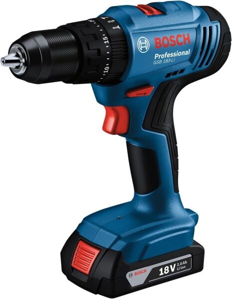 Bosch Professional GSB 183-Li Akülü Darbeli Delme Vidalama Makinesi (2 x 2.0 Ah) - 06019K9100