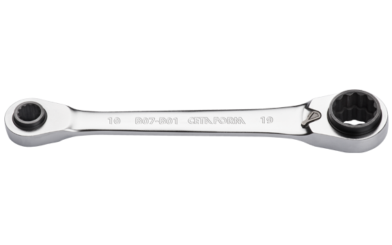 Ceta Form 4'lü C-GEAR Cırcırlı Kombine Anahtar 10 x 13 - 17 x 19 mm - B07-B01