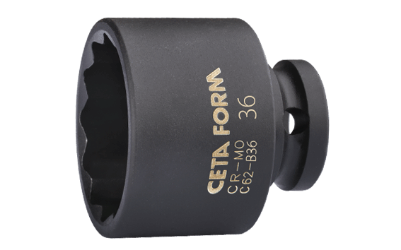 Ceta Form 1/2'' 12 Köşe Yıldız Havalı Lokma Anahtar 32 mm - C62-B32