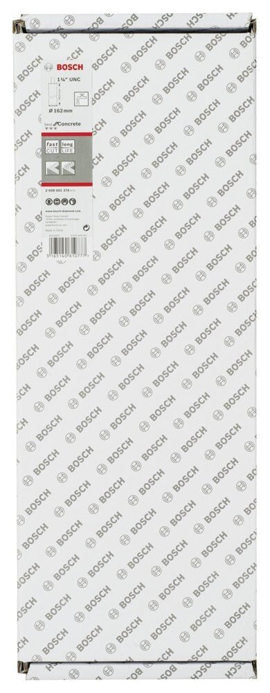 Bosch - Best Serisi Beton İçin 1 1/4'' UNC Girişli Elmas Sulu Karot Ucu 162 mm