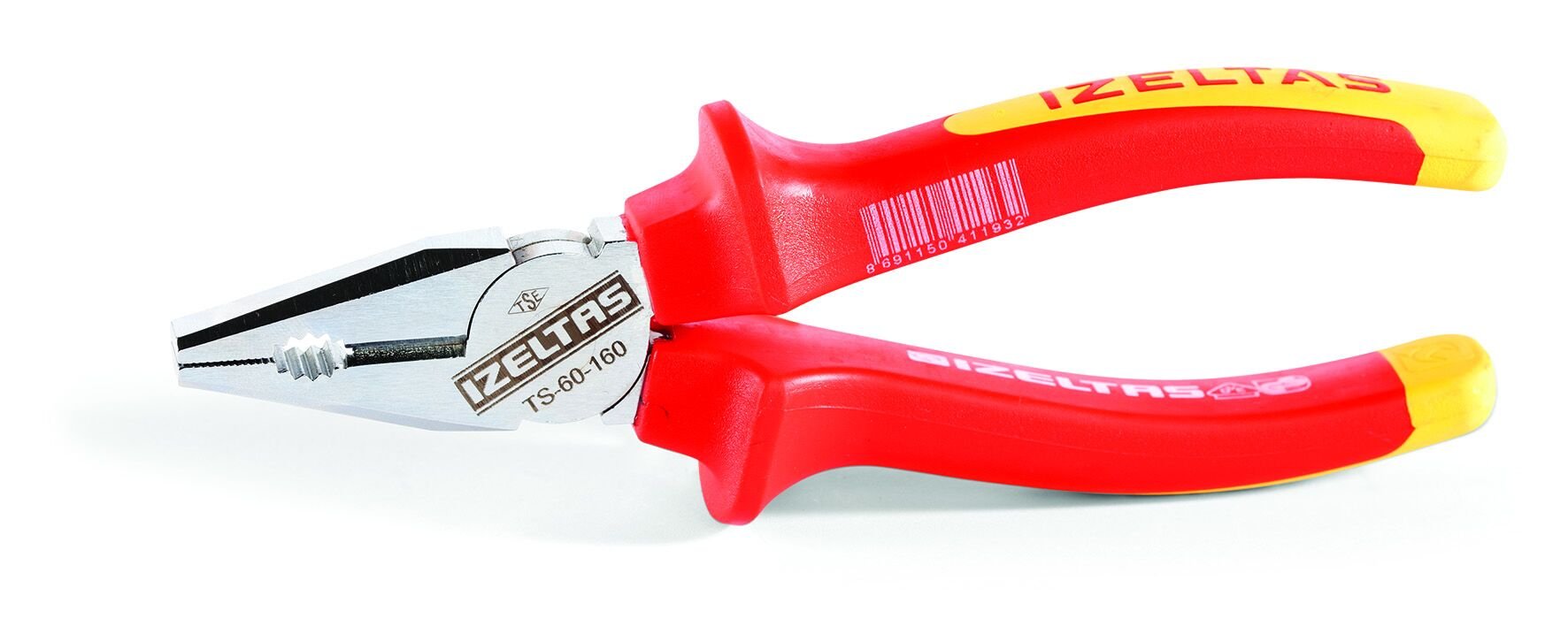 İzeltaş 160 Mm Kombine Pense Elektrikçi İzoleli 1000 V 3020126160