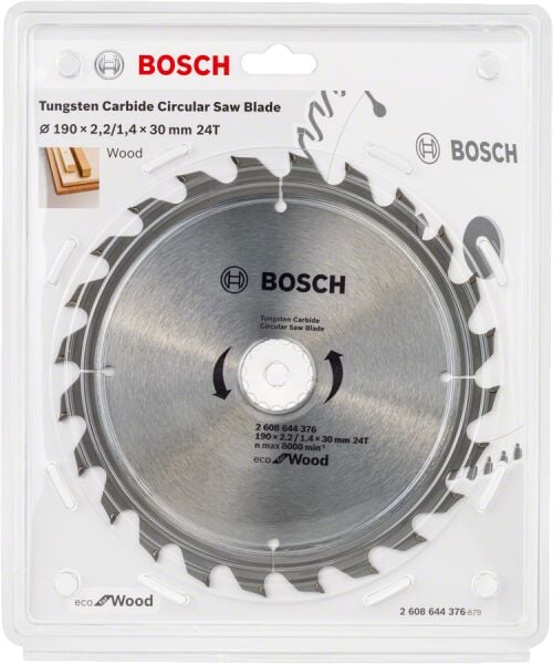 Bosch Optiline Eco Daire Testere 190*30 Mm 24 Diş 2608644376