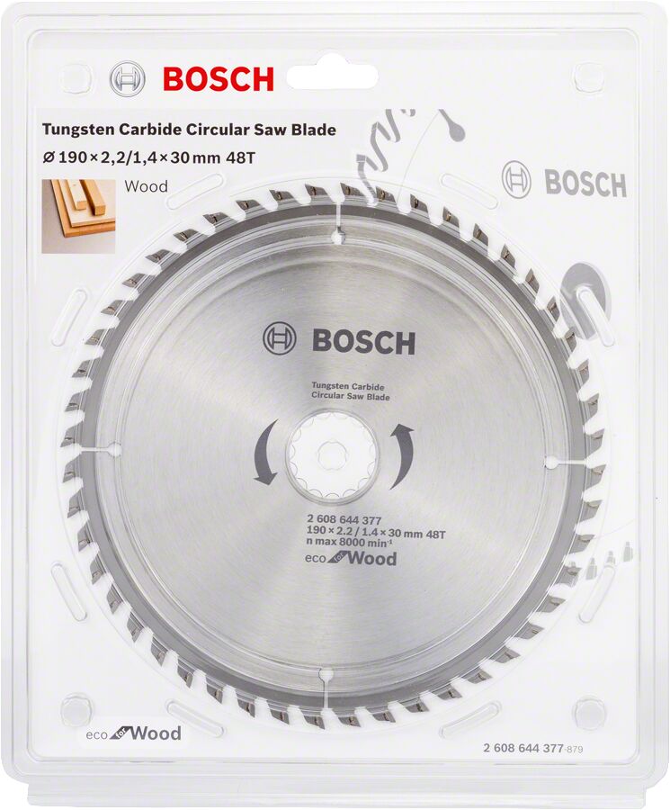Bosch Optiline Eco Daire Testere 190*30 Mm 48 Diş 2608644377