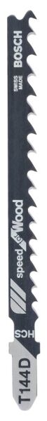 Bosch - Hızlı Kesim Serisi Ahşap İçin T 144 D Dekupaj Testeresi Bıçağı - 25'Li Paket