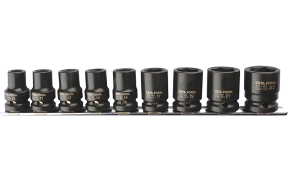 Ceta Form 9 Parça 1/2'' 6 Köşe Havalı Lokma Anahtar Takımı (Raylı) - C62-RH09