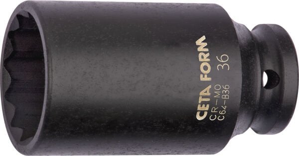 Ceta Form 1/2'' 12 Köşe Yıldız Derin Havalı Lokma Anahtar 32 mm - C64-B32