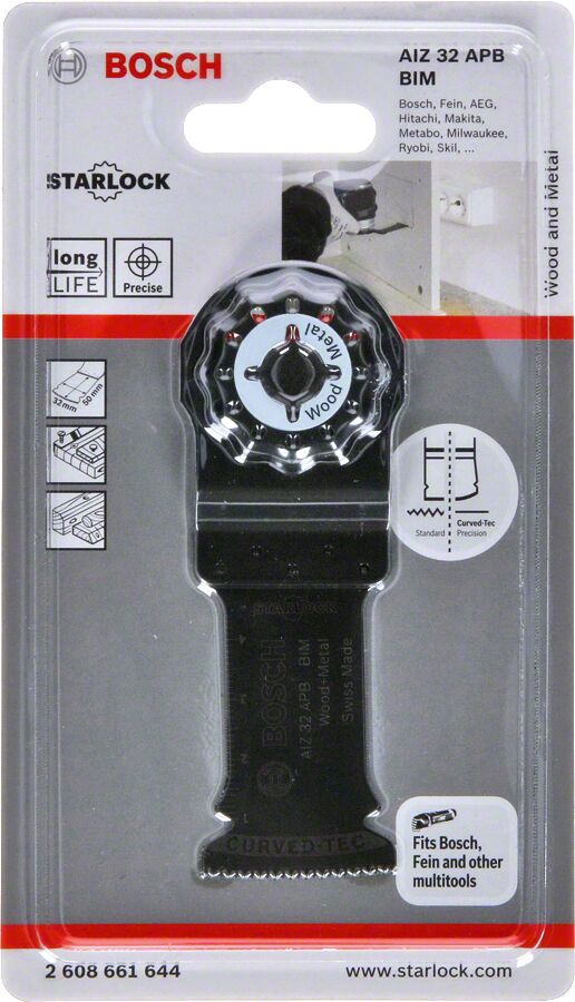 Bosch - Starlock - AIZ 32 APB - BIM Ahşap ve Metal İçin Daldırmalı Testere Bıçağı 1'li