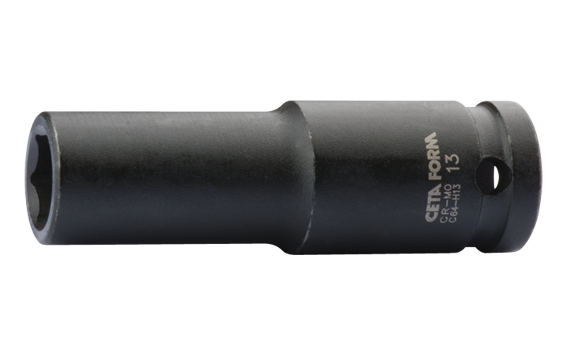Ceta Form 1/2'' 6 Köşe Derin Havalı Lokma Anahtar 10 mm - C64-H10