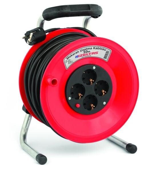 İzeltaş 25 m Makaralı Uzatma Kablosu (Ayaklı) - 0741050025