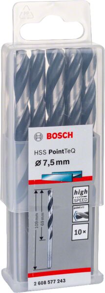 Bosch Hss-Poınttec 7.5 Mm 10Lu Paket 2608577243
