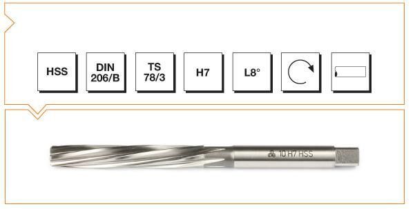 Makina Takım HSS DIN 206 Silindirik Saplı El Raybası 20 mm