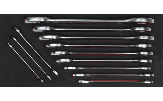 Ceta Form 12 Parça Çatal İki Ağız Anahtar Takımı (EVA'lı)  - B09-E12