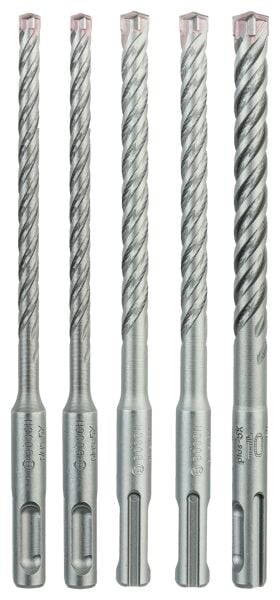 Bosch - SDS plus-5X Serisi Kırıcı Delici Matkap Ucu 5 Parça Set (6,6,8,8,10 x 160 mm)