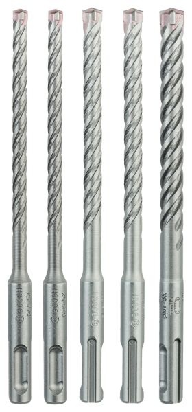 Bosch - SDS plus-5X Serisi Kırıcı Delici Matkap Ucu 5 Parça Set (6,6,8,8,10 x 160 mm)