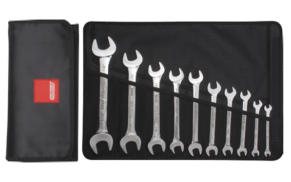 Ceta Form 10 Parça Çatal iki Ağız AnahtarTakımı (SAE) - Bez Çantalı - B09A-R10