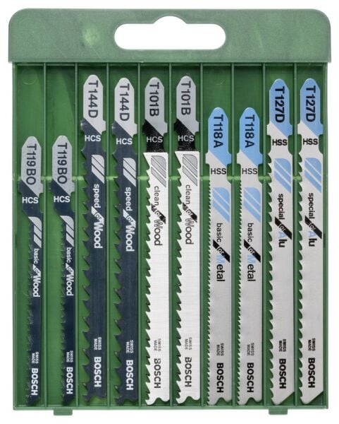 Bosch 10 Parça Dekupaj Testere Seti 2609256746