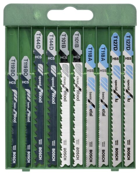 Bosch 10 Parça Dekupaj Testere Seti 2609256746