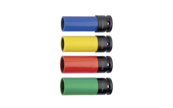 Ceta Form 1/2'' Havalı Bijon Lokma Anahtarı (Plastik Korumalı - Kırmızı) 21 mm - C64W-H21